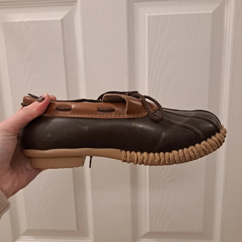 Kodiak Canada's Boot‎ Brown Tan Rubber Waterproof Duck Boat Shoes Size 7